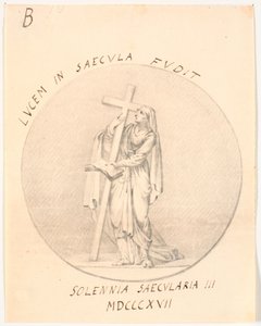 Medalhão com figura feminina alegórica de C.A. Lorentzen