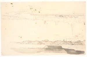 Duas perspectivas de Copenhague. Aquele com a Igreja do Salvador de C.A. Lorentzen