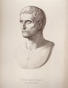 Retrato de Lucius Junius Brutus, gravado por B.Barloccini, 1849