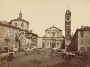 Vistas de Milão: Piazzo Santo Stefano de C.D. Wagner