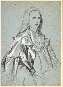 Estudo para um retrato, provavelmente por A. G. Moltke de C.G. Pilo
