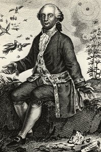 Retrato de Georges-Louis Leclerc de Buffon (1707-1788), naturalista e matemático francês, gravura de J.B. and Brown J. Rowbotham