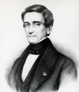 Retrato de Pellegrino Rossi (1787-1848), jurista italiano, litografia de J.B. and Brown J. Rowbotham