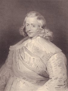 Retrato do Cardeal espanhol e General Fernando de Habsburgo (1609-1641), gravura de J.B. and Brown J. Rowbotham