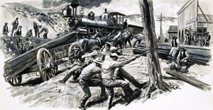 Um caminho de ferro que atravessou o estado de Washington em 1873 de C.L. Doughty