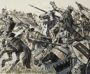 Franceses contra flamengos em 1302 de C.L. Doughty