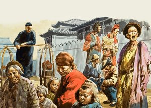 A miséria perseguiu a terra da China (guache sobre papel) de C.L. Doughty