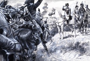O corso que conquistou a Europa, de "A história da França" (guache sobre papel) de C.L. Doughty
