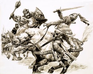 O Rei sem Reino, Robert the Bruce (guache sobre papel)