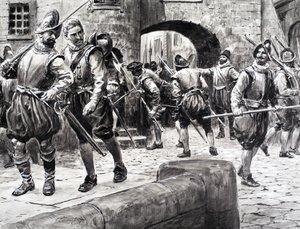 A História de França -- soldados em massa em Paris de C.L. Doughty