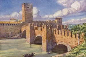 Castelo Vecchio, Verona (cor litho)