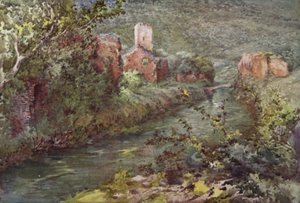 O Castelo de Ninfa (lito colorido)