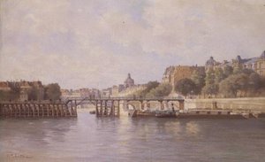 A ponte em Le Estacade, Paris de C.T. Guillermot
