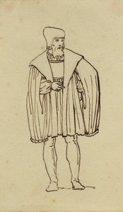 Estudo de trajes do século XVI. de Christoffer Wilhelm Eckersberg