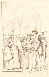 Axel e Valborg. 3º ato de Christoffer Wilhelm Eckersberg