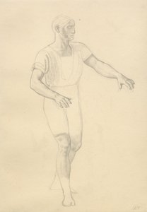 A morte de Balder - estudo para Hødur. de Christoffer Wilhelm Eckersberg