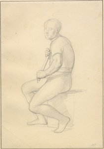 A morte de Balder - estudo para Thor. de Christoffer Wilhelm Eckersberg