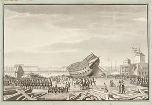 O último ato dos ingleses em Copenhague de Christoffer Wilhelm Eckersberg