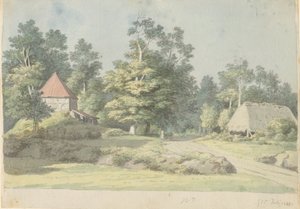 Uma olaria em Møn de Christoffer Wilhelm Eckersberg