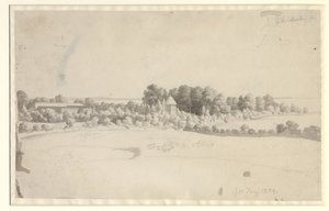 Mansão Nordfelt em Møn de Christoffer Wilhelm Eckersberg