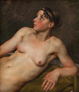 Nu feminino reclinado de Christoffer Wilhelm Eckersberg