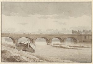 A ponte do Sena em Neuilly, Paris, 13 de maio de 1812 de Christoffer Wilhelm Eckersberg