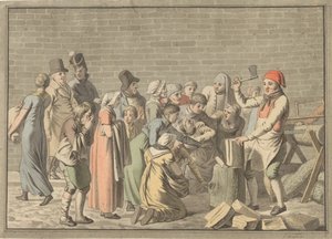 Distribuição de lenha para os pobres de Christoffer Wilhelm Eckersberg