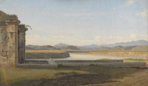 Vista da Fontana Aceosa, Roma de Christoffer Wilhelm Eckersberg