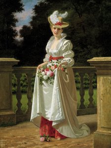 Colheita floral. Pintura de C. Berlin de C. Berlin