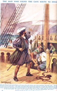 Vasco de Gama: O Homem que encontrou a Rota do Cabo para a Índia, ilustração do 