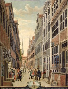 Distância do fogo em Hamburgo, 1775 de C. F. Feldt
