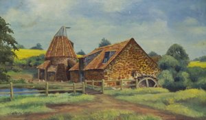 Preston Mill, North Berwick, 1947 de C. Hersley Gilbert