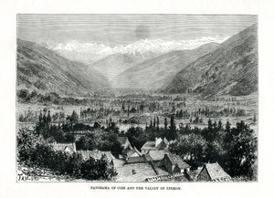 Cier e o vale de Bagneres-de-Luchon, França, c1879.