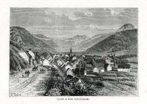 O vale de Mont-Dore-les-Bains, França, século XIX