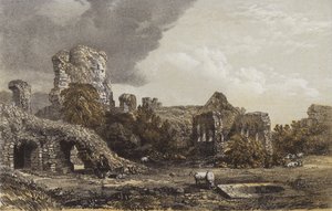 Castelo de Rothesay, ilha de Bute (chromolitho)