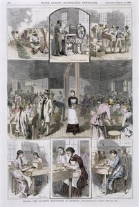 Fabricação de cigarros, 1883 de C. Upham