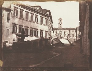Vista das escadas do Capitólio, Roma, 1846.