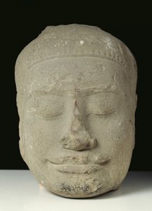 Cabeça de Buda com os olhos fechados, Angkor