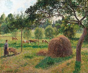 Anoitecer em Eragny, 1896 de Camille Jacob Pissarro