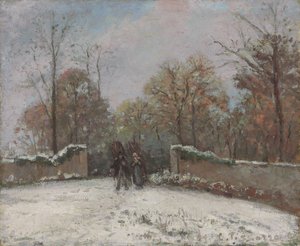 Entrando na floresta de Marly, de Camille Jacob Pissarro