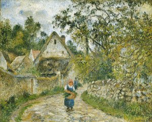 O Caminho de Hameau-Chaumieres em Valhermeil de Camille Jacob Pissarro