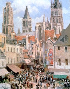 Levine e Walk Rouen, 1898 de Camille Jacob Pissarro