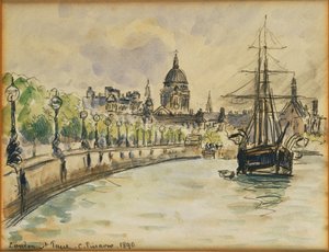 Londres, Catedral de São Paulo, 1890 de Camille Jacob Pissarro