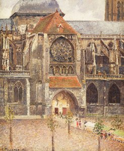 Portal da Igreja dos Saint-Jaques em Dieppe; Portal da Igreja de Saint-Jaques em Dieppe, 1901 de Camille Jacob Pissarro