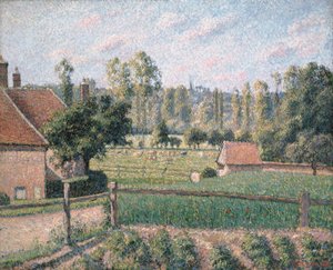 Pradaria em Eragny, 1889 de Camille Jacob Pissarro