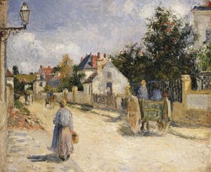 Estrada em Pontoise, 1879 de Camille Jacob Pissarro