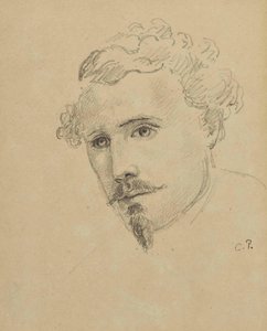 Auto-retrato, c. 1853 de Camille Jacob Pissarro