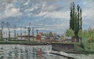 A fechadura em Pontoise, 1872. de Camille Jacob Pissarro