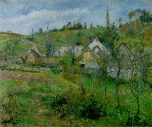 O Valhermeil, perto de Pontoise, 1880 de Camille Jacob Pissarro