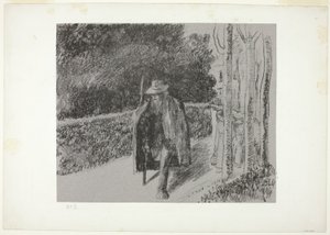 Mendigo com muleta de Camille Pissarro